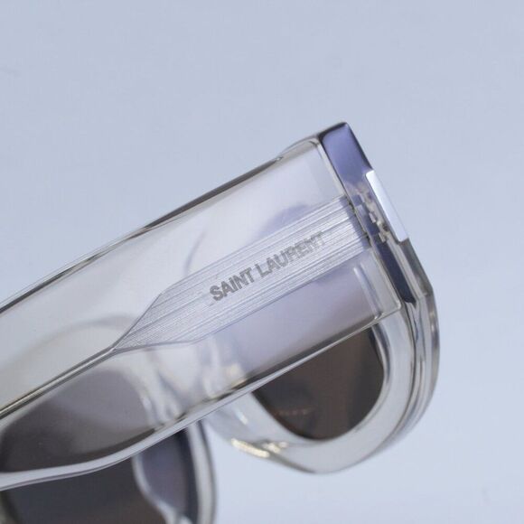 🕶️ New Saint Laurent SL697 003 Sunglasses - Transparent Beige Frame - Picture 5 of 10